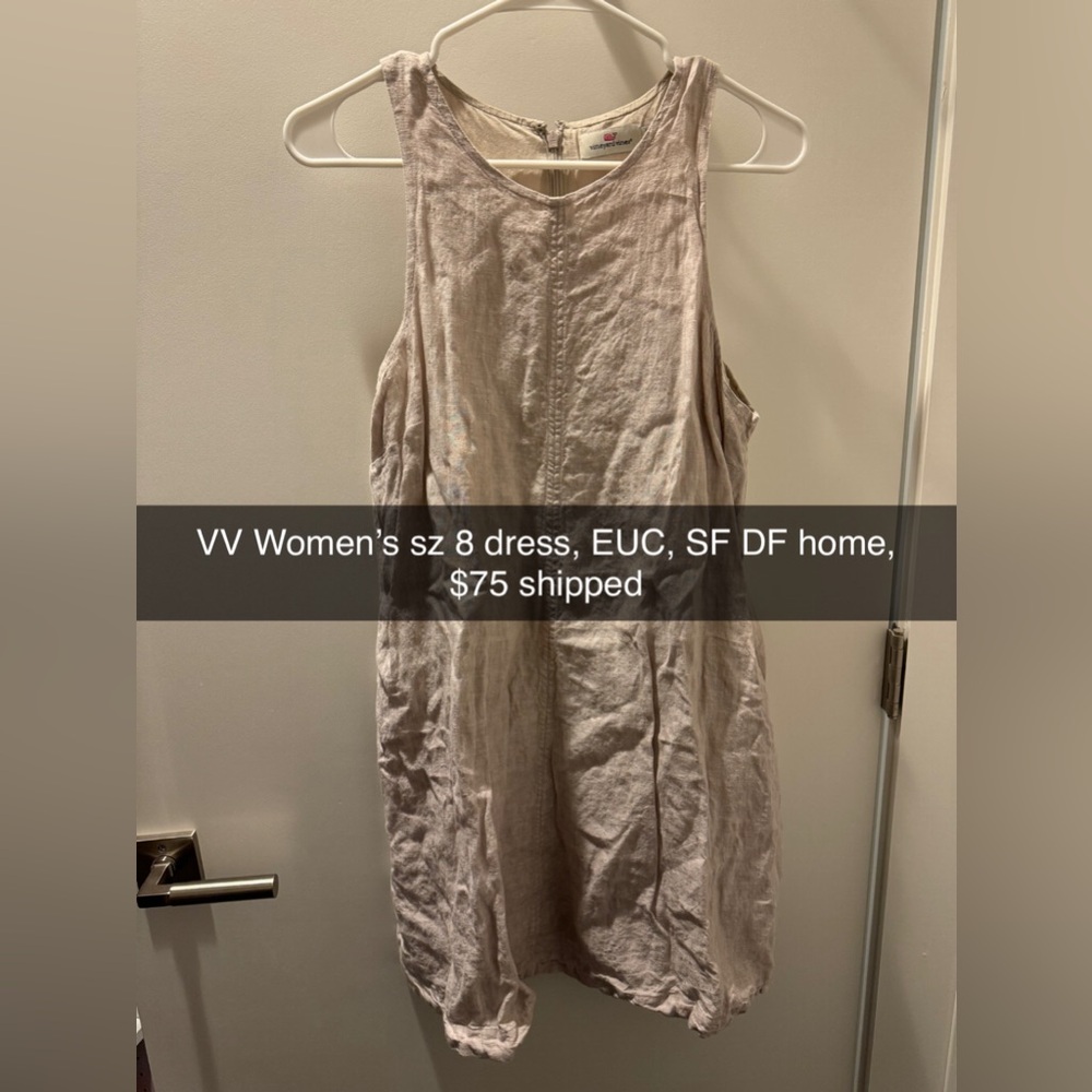 Vineyard Vines Ladies Knee-Length Tan Dress 👗🐳